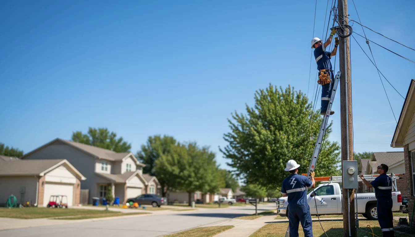 Residential electrician providing installation services in Rocky Point, NY